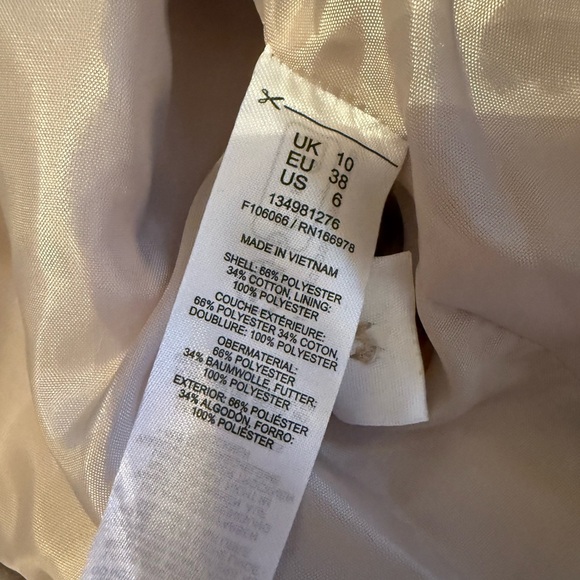 ASOS Miss Selfridge petite belted trench coat in stone size UK 10/US 6 - Picture 10 of 11